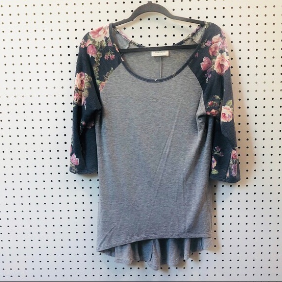 Threads Floral Baseball Tee - Picture 2 of 3